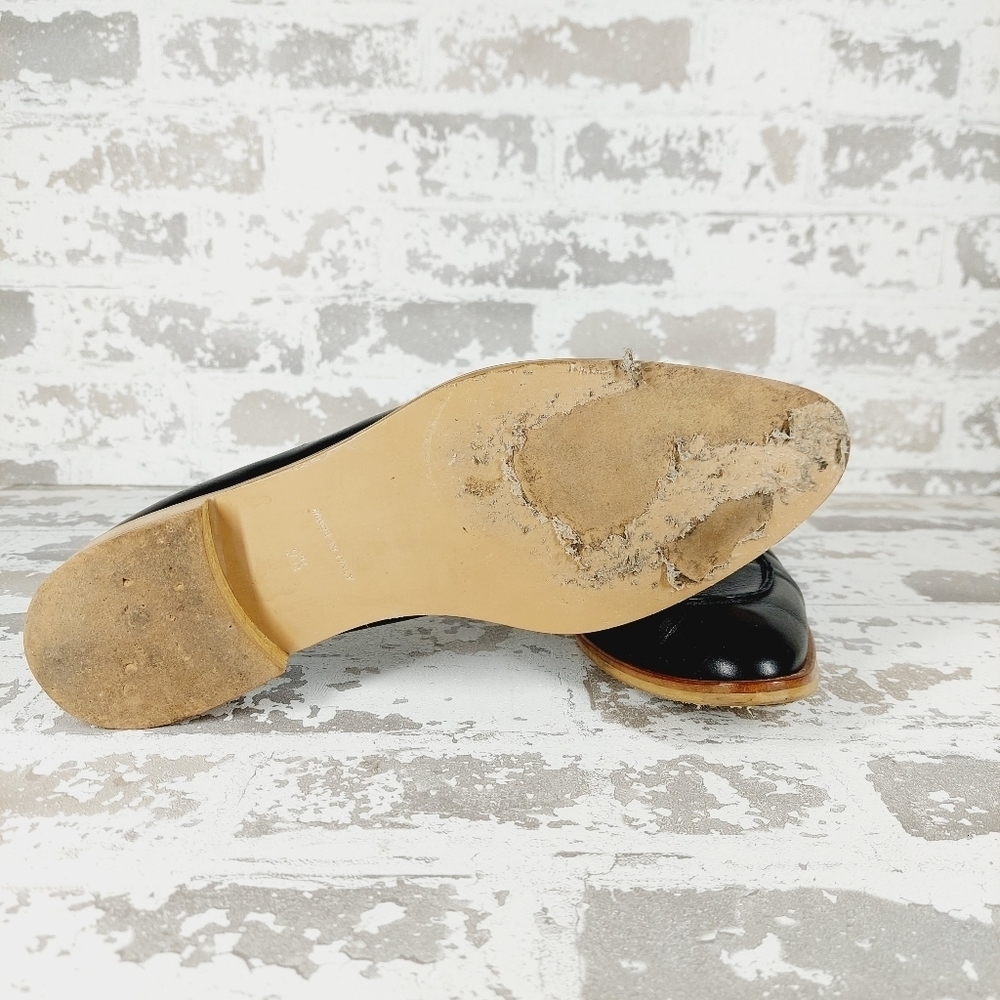 Everlane Women's Black Leather Modern Loafers V331 - Picture 5 of 8